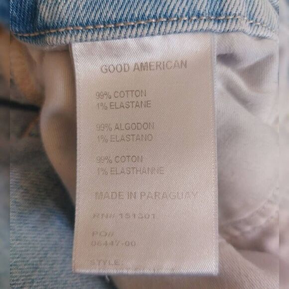 Good American 90s Mom Jeans Distressed High Rise Size 6/28 - Picture 13 of 13